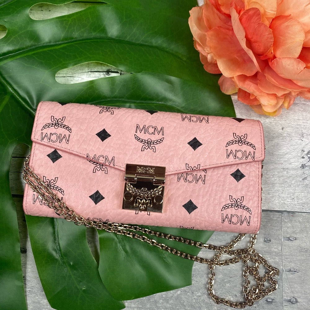 MCM Patricia Crossbody wallet viseto pink purse - Picture 4 of 8